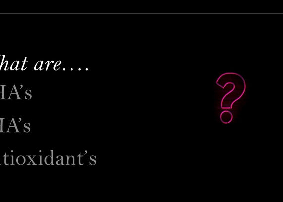 The differerence between AHAs, BHAs and Antioxidants.