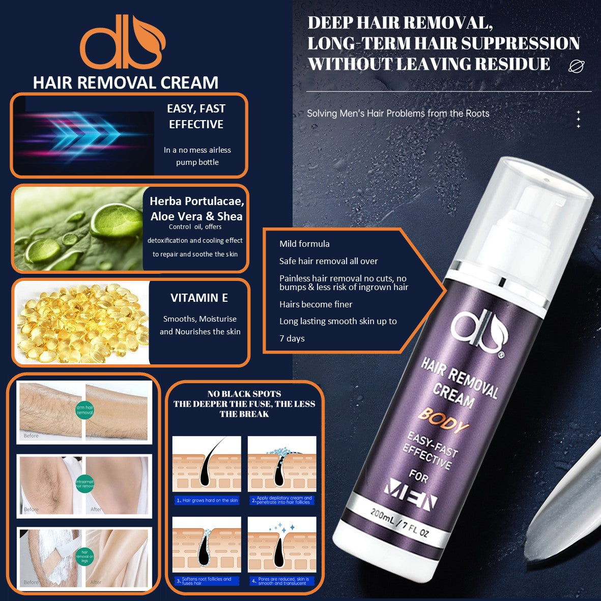 DB Hair Removal Cream for the Body